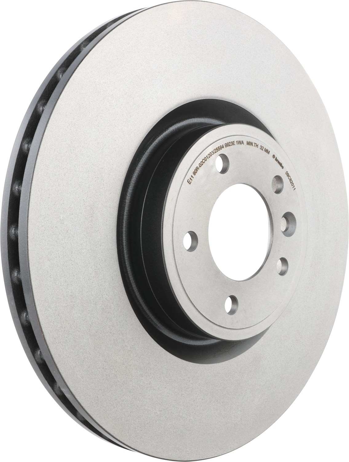 Brembo OE Brembo 18-20 Range Rover/Range Rover Sport Front Premium UV Coated OE Equivalent Rotor 09.C820.11