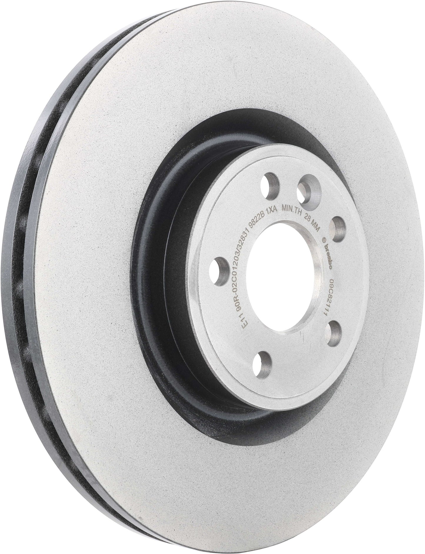 Brembo OE Brembo 18-19 Jaguar E-Pace Front Premium UV Coated OE Equivalent Rotor 09.C821.11
