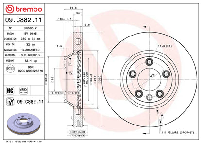 Brembo Disc Brake Rotor 09.C882.11