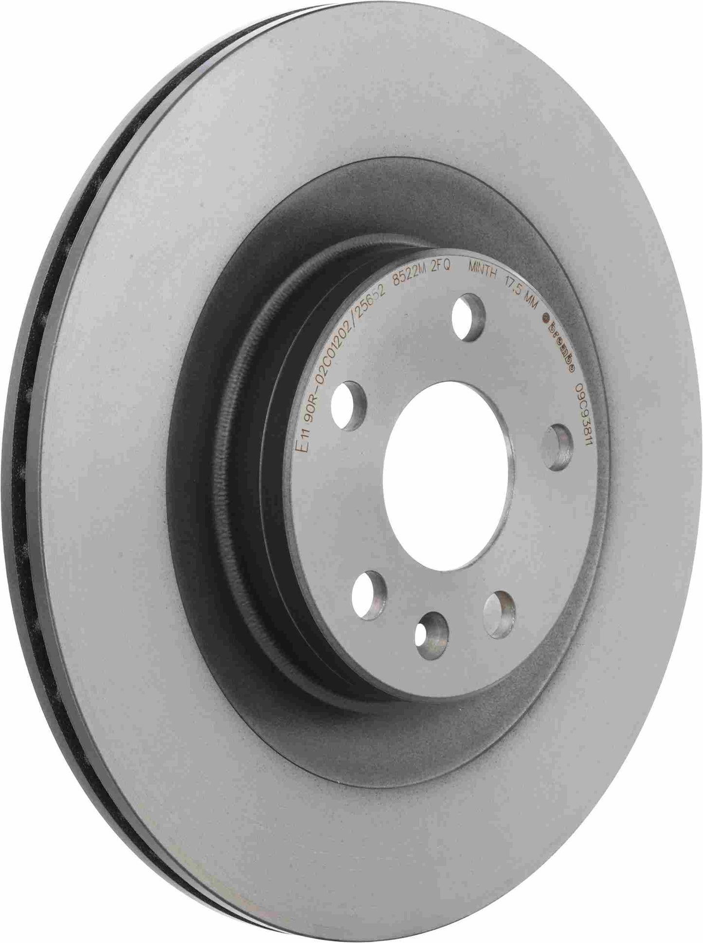 Brembo OE Brembo 19-20 Volvo S60/17-20 S90/2019 V60/18-20 V90 Rear Premium UV Coated OE Equivalent Rotor 09.C938.11