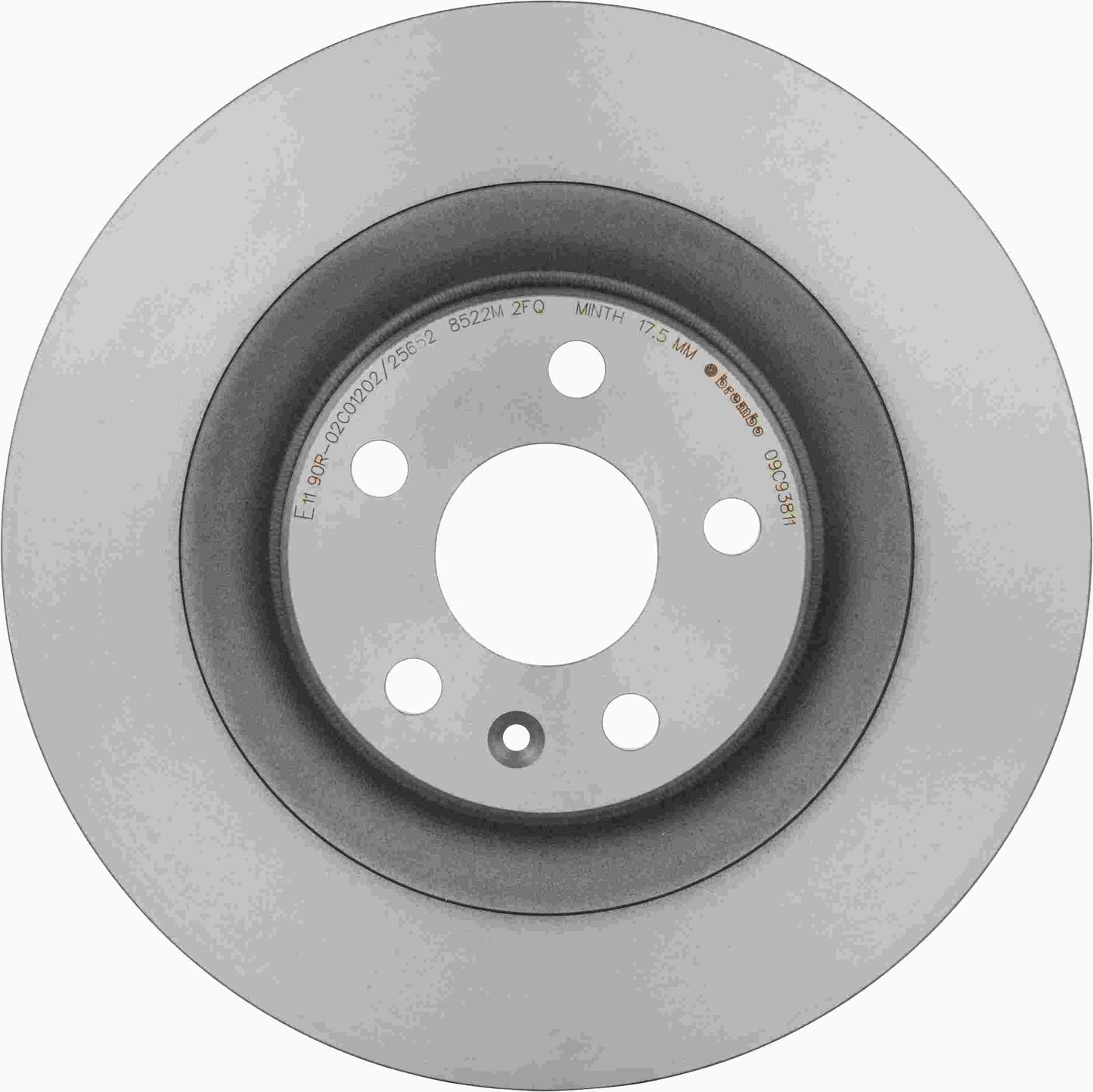 Brembo OE Brembo 19-20 Volvo S60/17-20 S90/2019 V60/18-20 V90 Rear Premium UV Coated OE Equivalent Rotor 09.C938.11