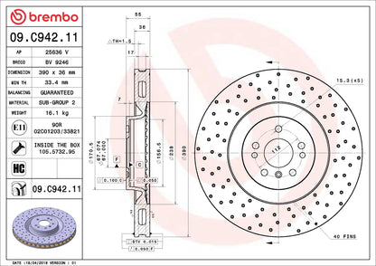 Brembo Disc Brake Rotor 09.C942.11