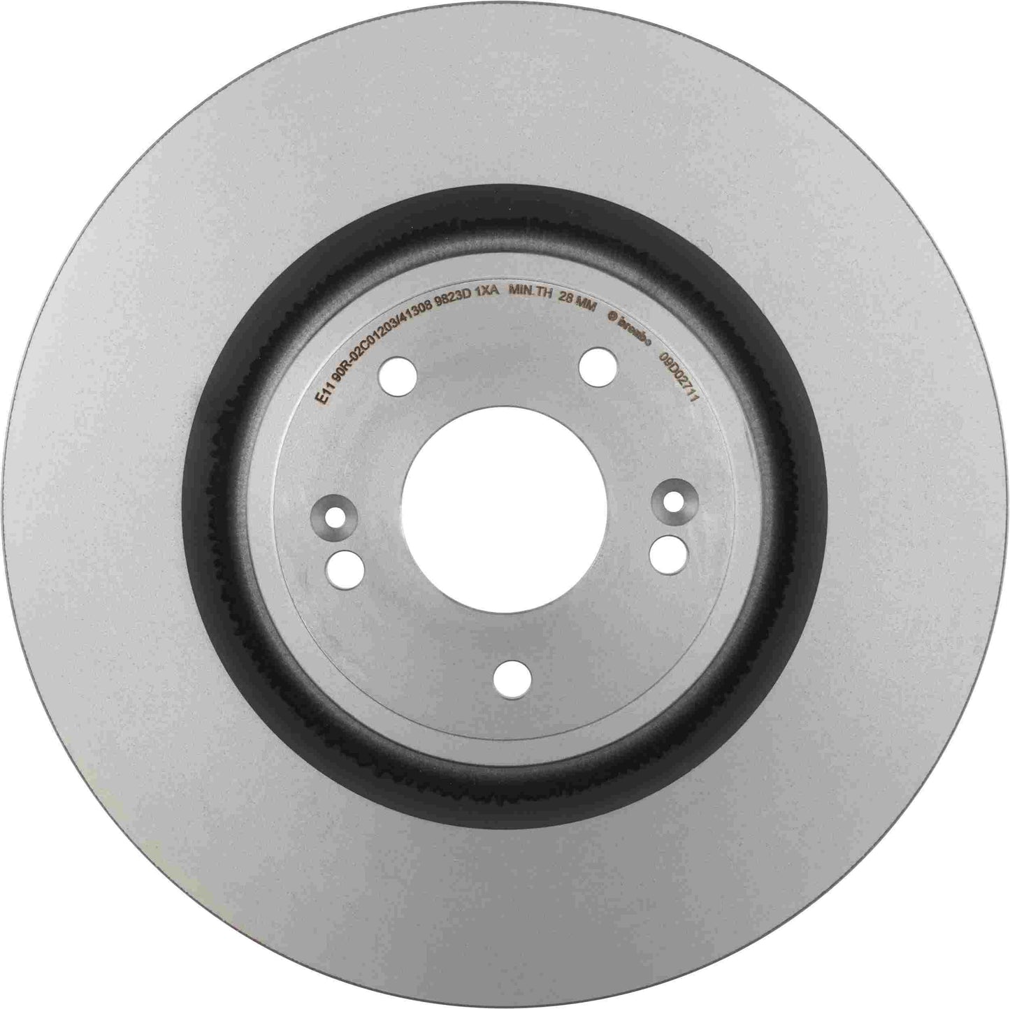 Brembo OE Brembo 19-21 Genesis G70/18-19 Kia Stinger Front Premium UV Coated OE Equivalent Rotor 09.D027.11