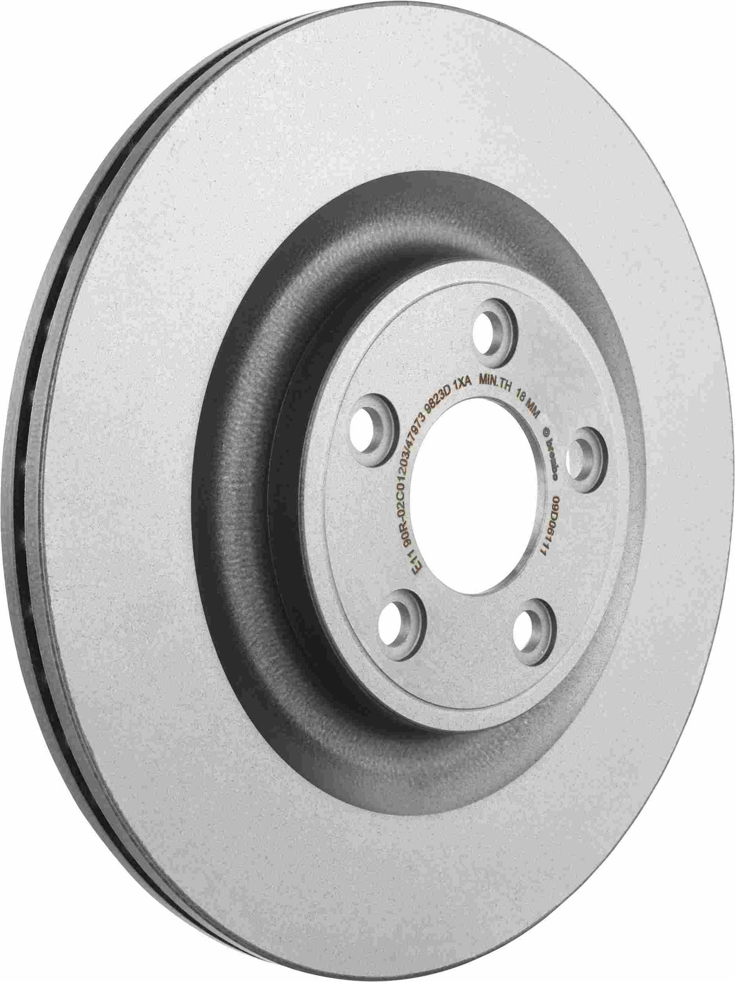 Brembo OE Brembo 14-20 Jaguar F-Type/13-14 XJ/16-19 XJ Rear Premium UV Coated OE Equivalent Rotor 09.D061.11