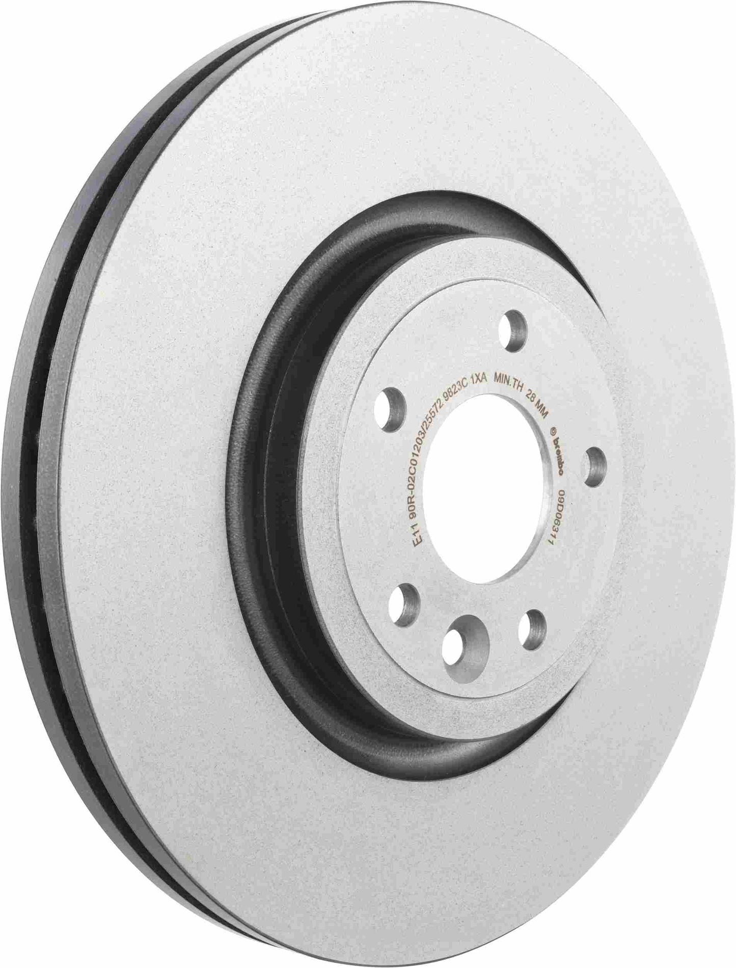 Brembo OE Brembo 17-20 Jaguar XE/17-19 XF Front Premium UV Coated OE Equivalent Rotor 09.D063.11