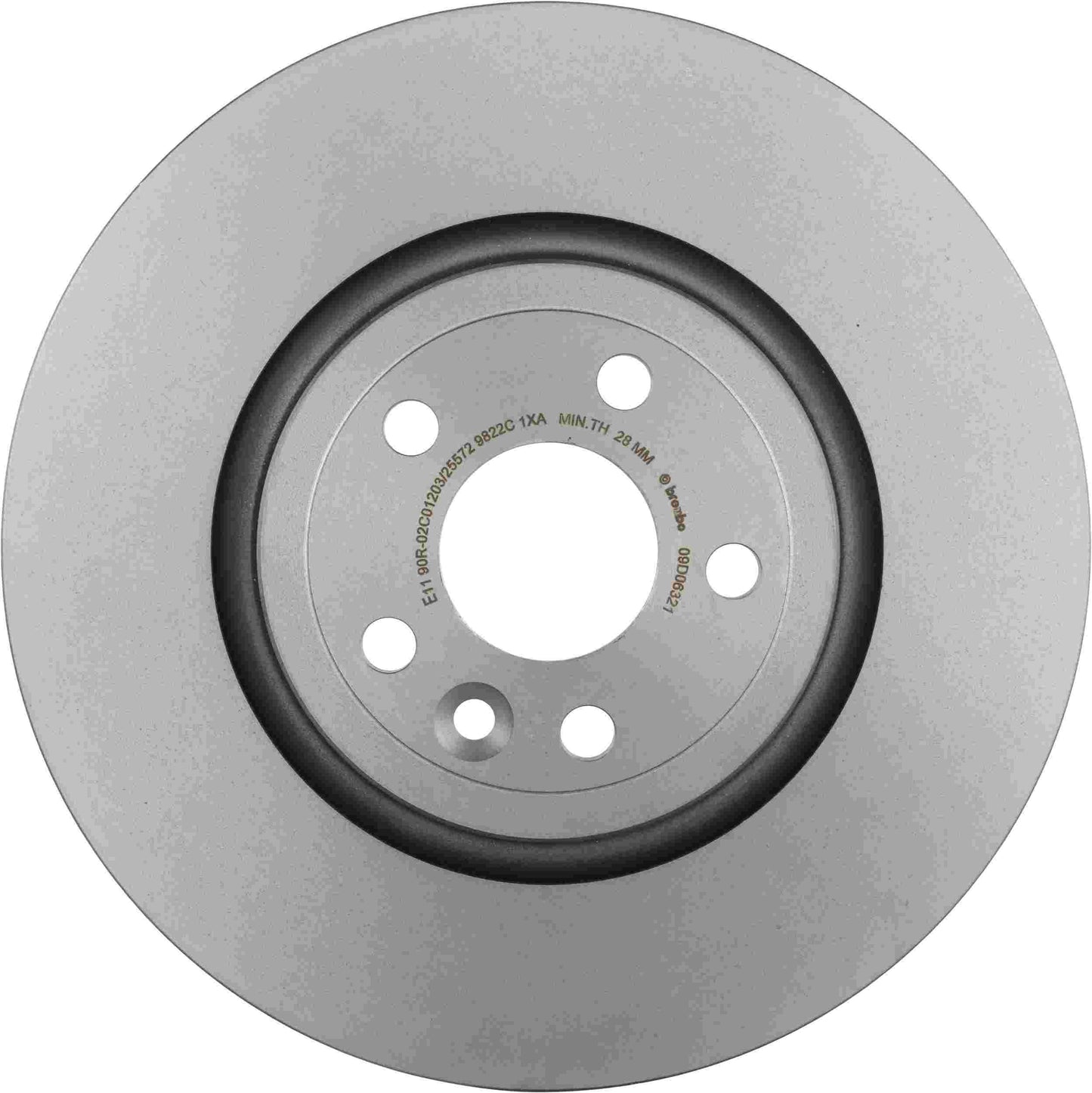 Brembo OE Brembo 18-22 Nissan Leaf/Rogue/19-22 Rogue Sport Rear UV Coated Rotor 09.D063.21
