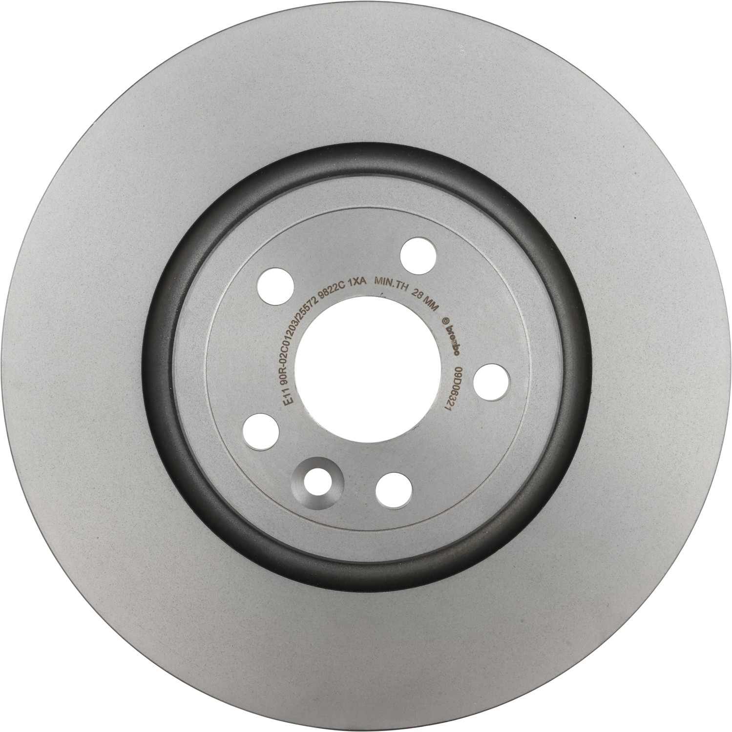 Brembo OE Brembo 18-22 Nissan Leaf/Rogue/19-22 Rogue Sport Rear UV Coated Rotor 09.D063.21