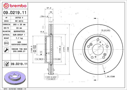Brembo Disc Brake Rotor 09.D219.11