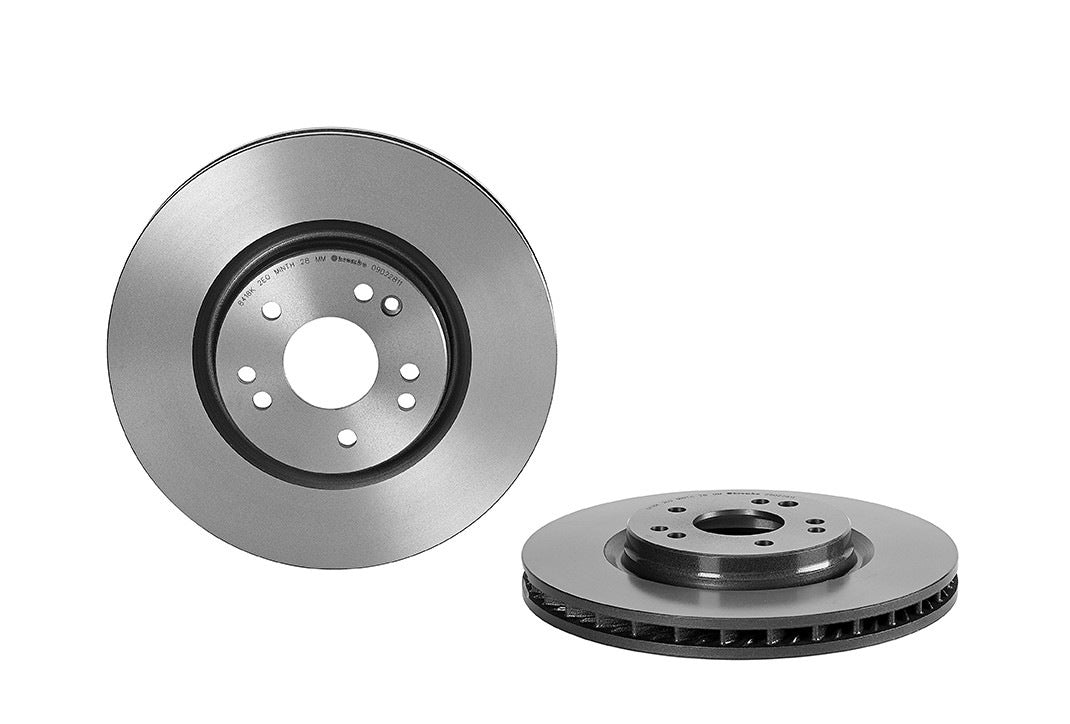 Brembo OE Brembo 92-93 Mercedes-Benz 500E/1993 500SL/600SL Front Left Premium UV Coated OE Equivalent Rotor 09.D228.11