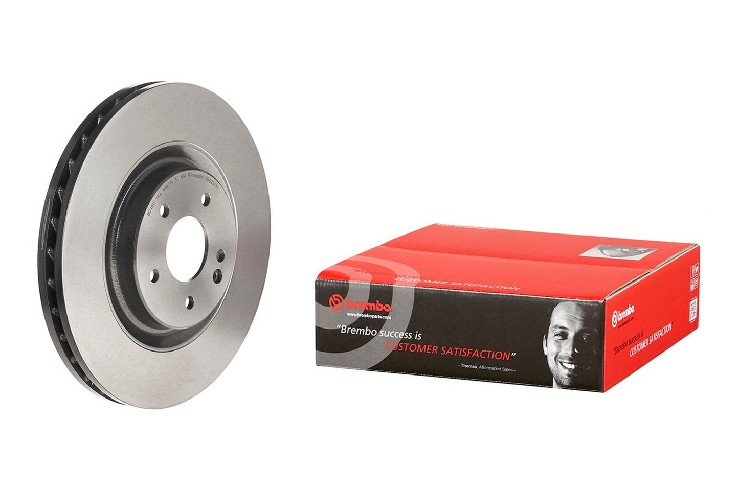 Brembo OE Brembo 99-02 Mercedes-Benz SL500/SL600 Front Premium UV Coated OE Equivalent Rotor 09.D231.11