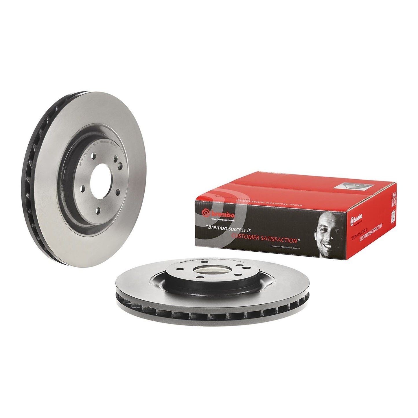 Brembo OE Brembo 99-02 Mercedes-Benz SL500/SL600 Front Premium UV Coated OE Equivalent Rotor 09.D231.11