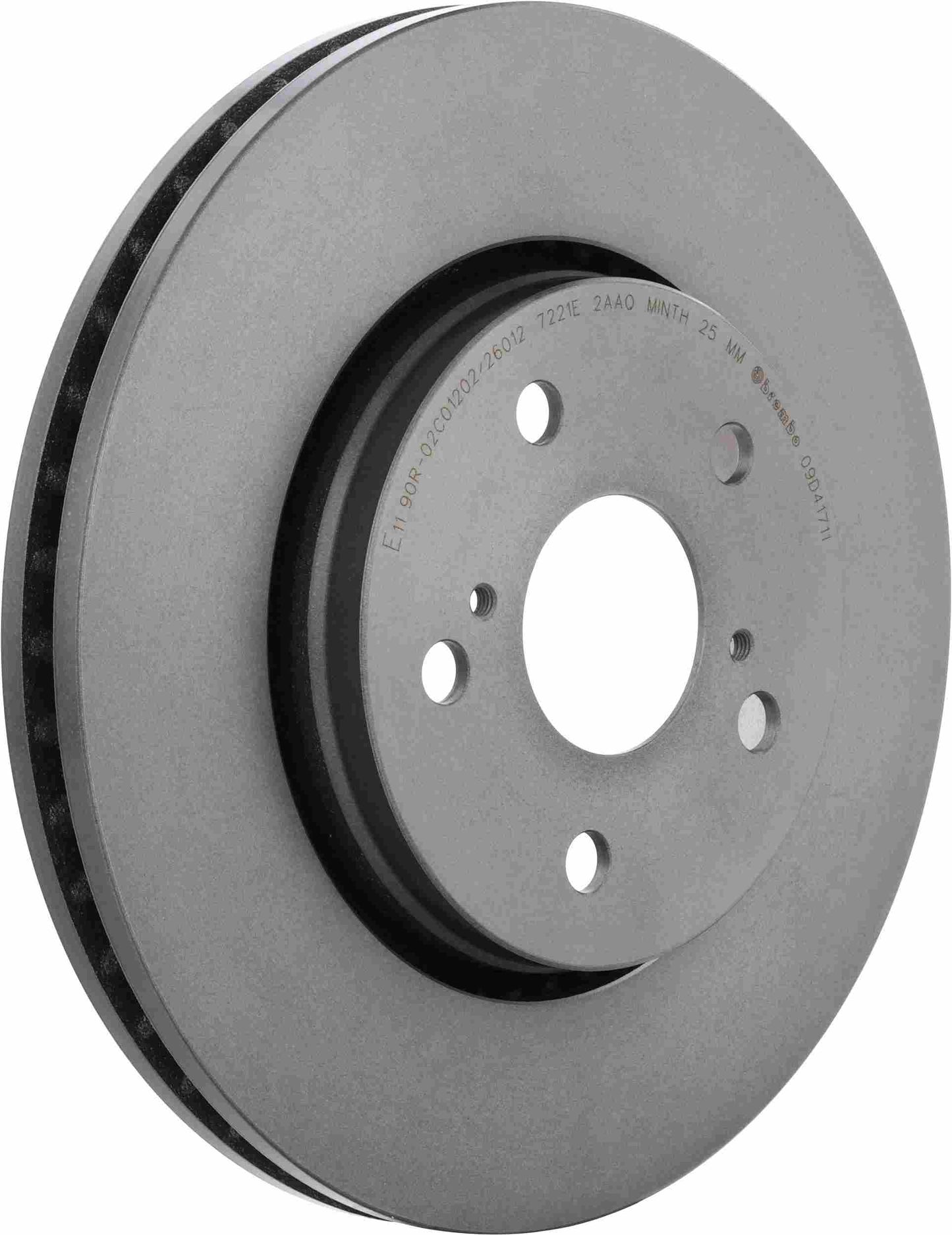 Brembo OE Brembo 18-20 Toyota C-HR Front Premium UV Coated OE Equivalent Rotor 09.D417.11