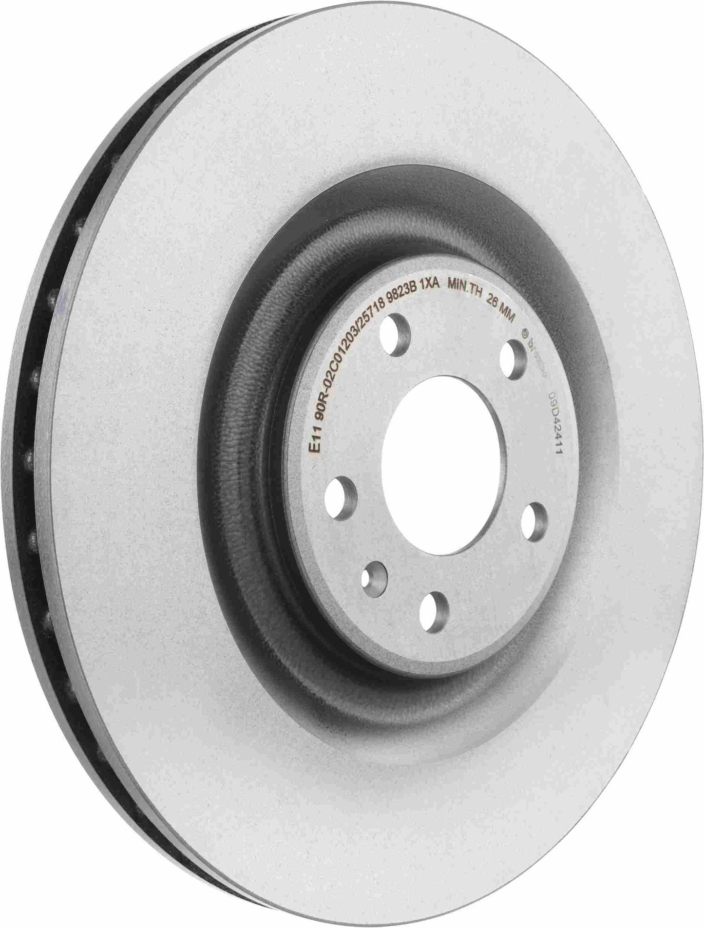 Brembo OE Brembo 19-20 Audi A8 Quattro/2019 e-tron Quattro/17-20 Q7 Rear Premium UV Coated OE Equivalent Rotor 09.D424.11