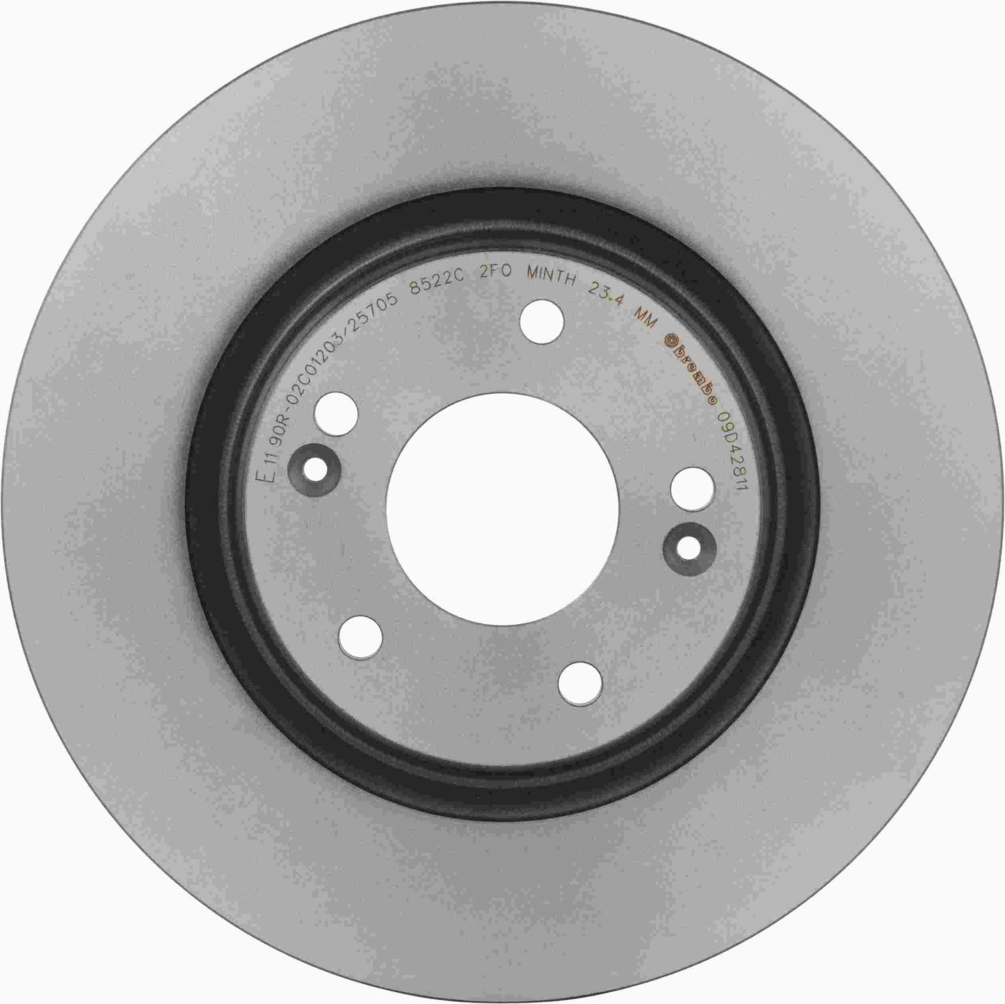 Brembo OE Brembo 17-20 Hyundai Elantra/18-20 Elantra GT Front Premium UV Coated OE Equivalent Rotor 09.D428.11