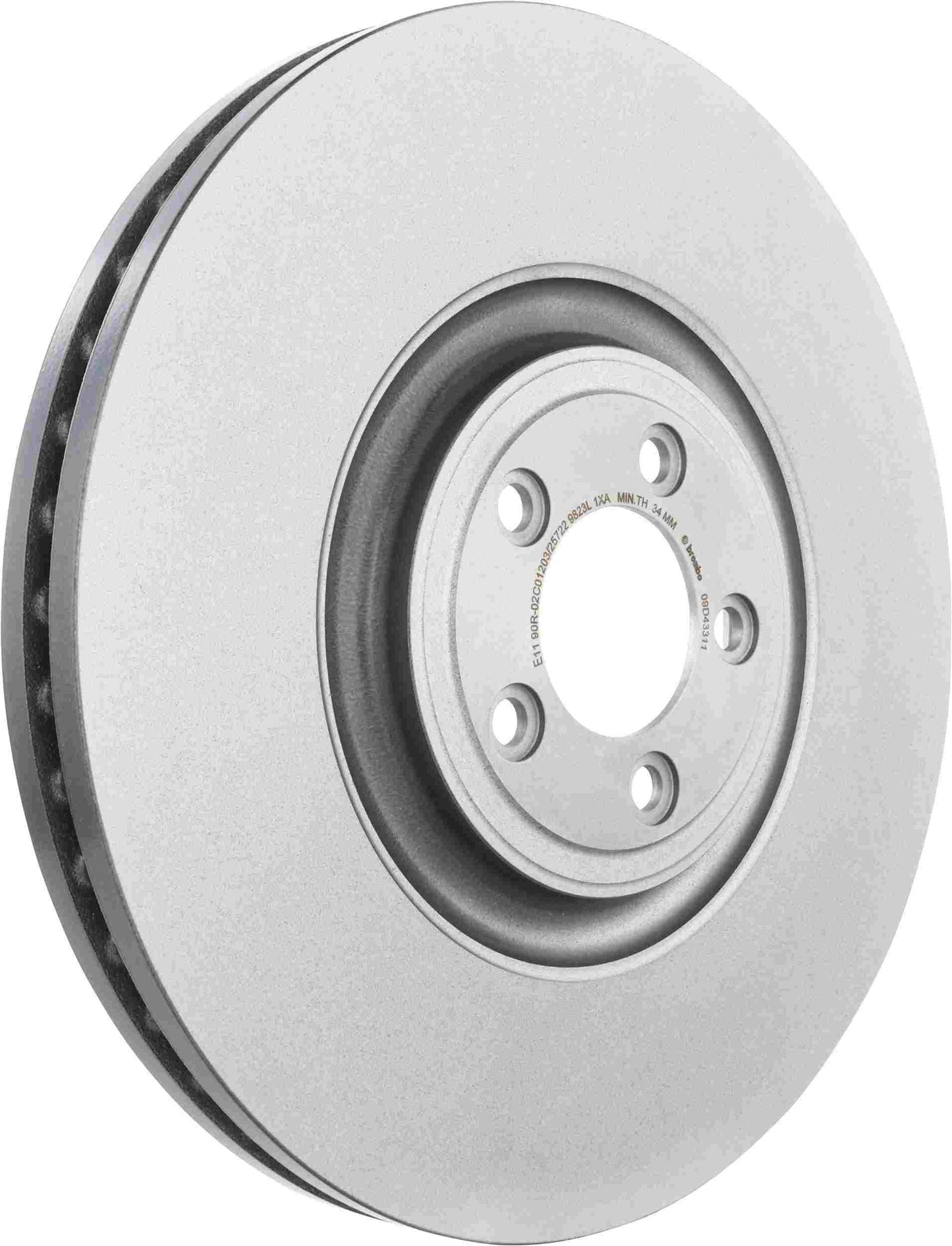 Brembo OE Brembo 14-21 Jaguar F-Type Front Premium UV Coated OE Equivalent Rotor 09.D433.11