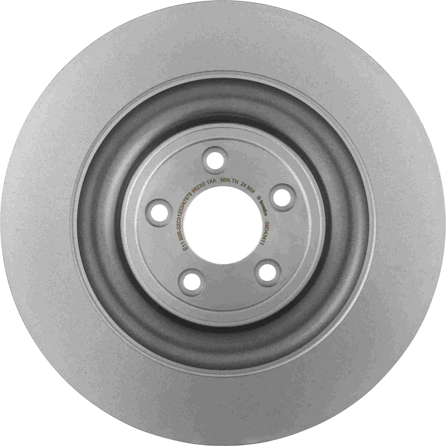 Brembo OE Brembo 14-21 Jaguar F-Type/10-15 XF/10-15 XFR/12-15 XKR-S Rear Premium UV Coated OE Equivalent Rotor 09.D434.11