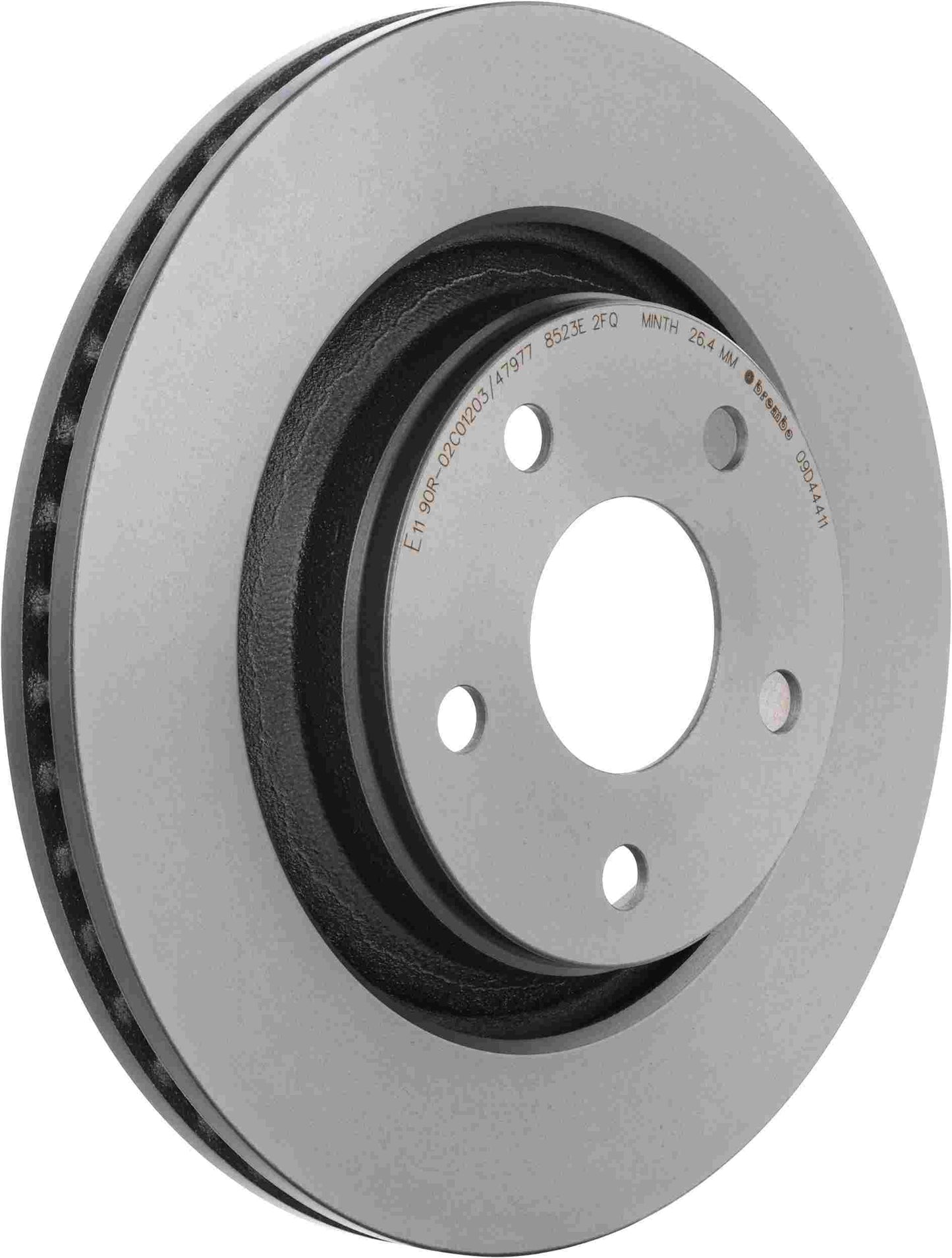 Brembo OE Brembo 08-17 Jeep Wrangler/2018 Wrangler JK Front Premium UV Coated OE Equivalent Rotor 09.D444.11