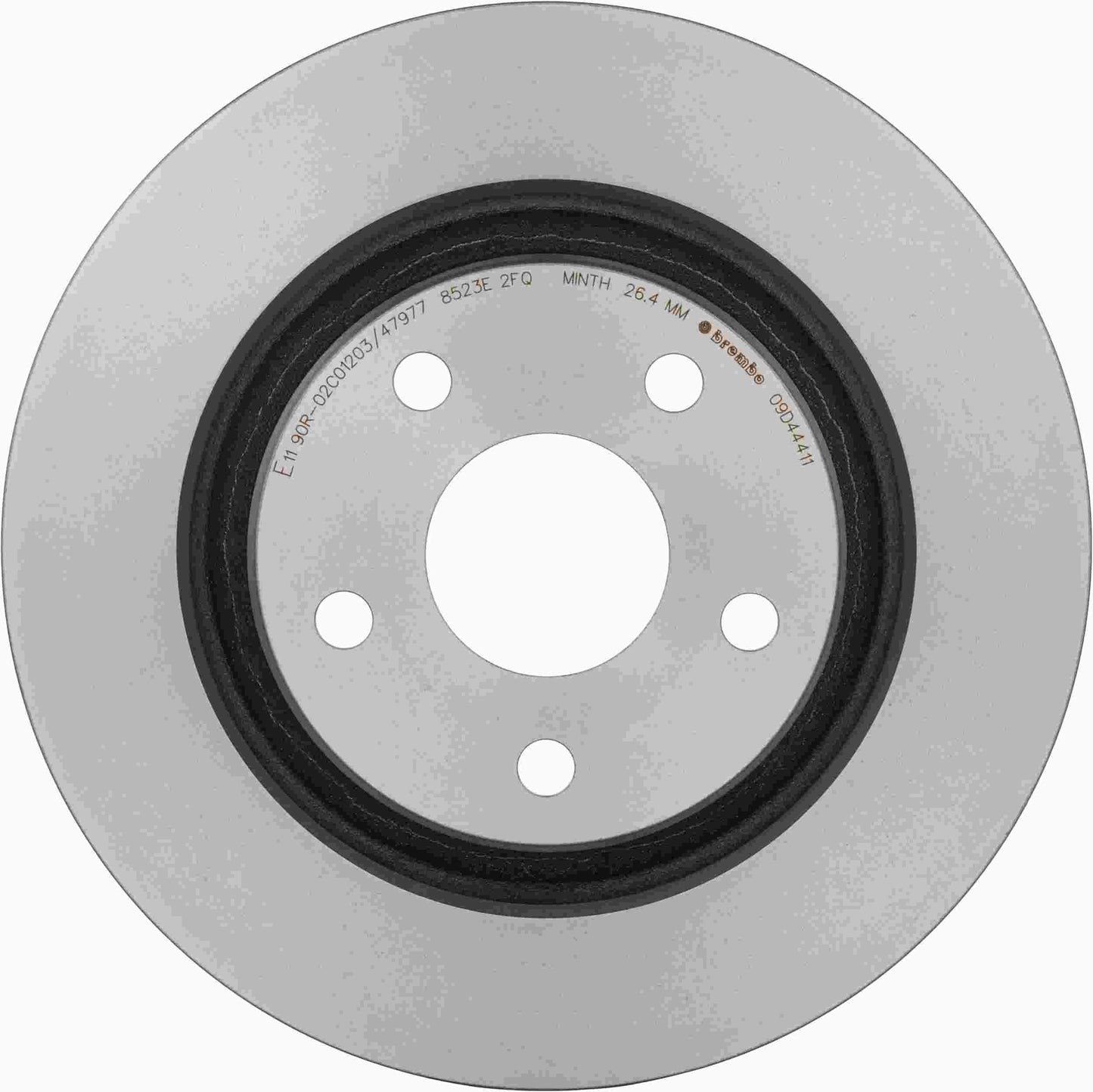 Brembo OE Brembo 08-17 Jeep Wrangler/2018 Wrangler JK Front Premium UV Coated OE Equivalent Rotor 09.D444.11