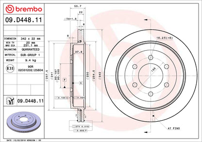 Brembo Disc Brake Rotor 09.D448.11