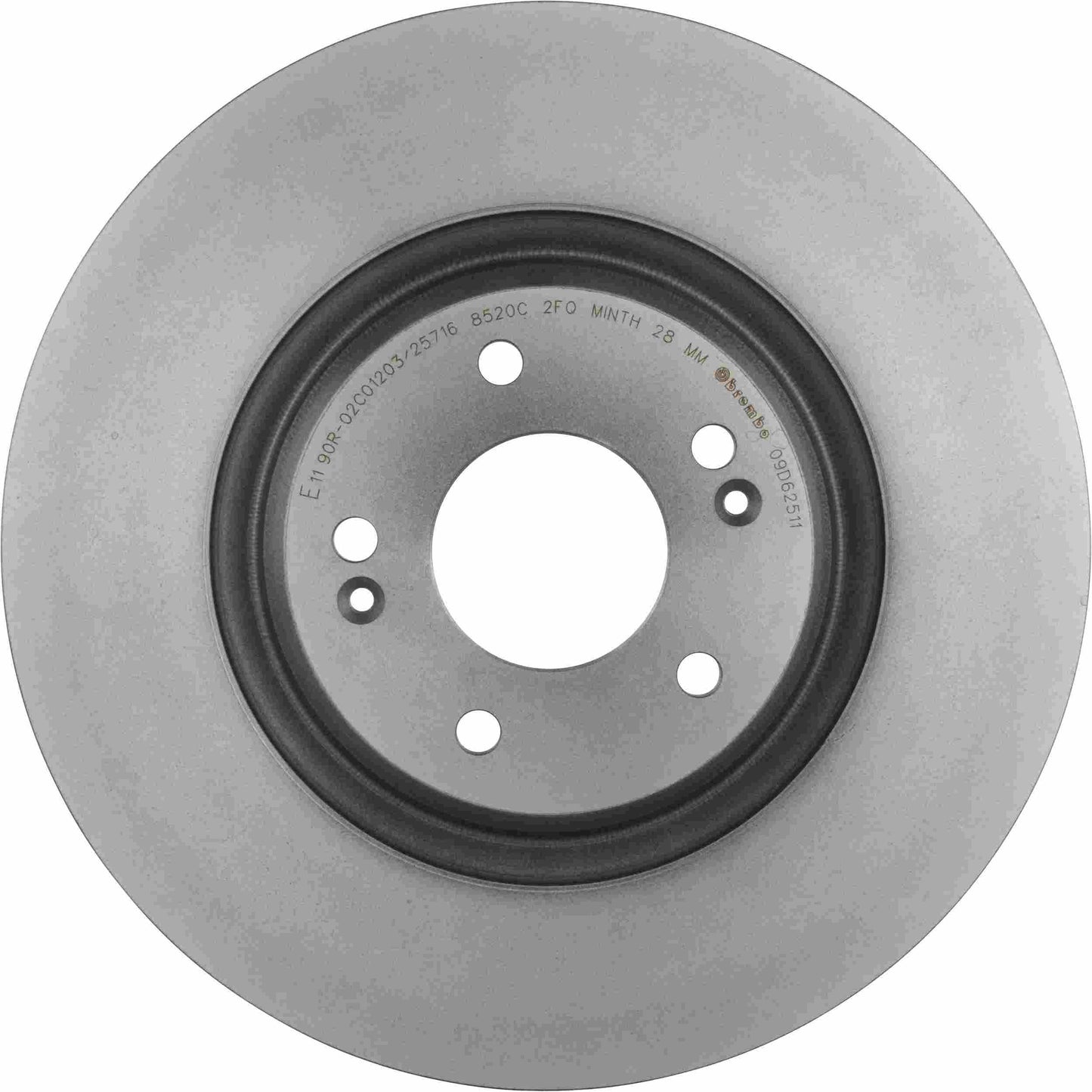 Brembo OE Brembo 19-20 Hyundai Santa Fe Front Premium UV Coated OE Equivalent Rotor 09.D625.11