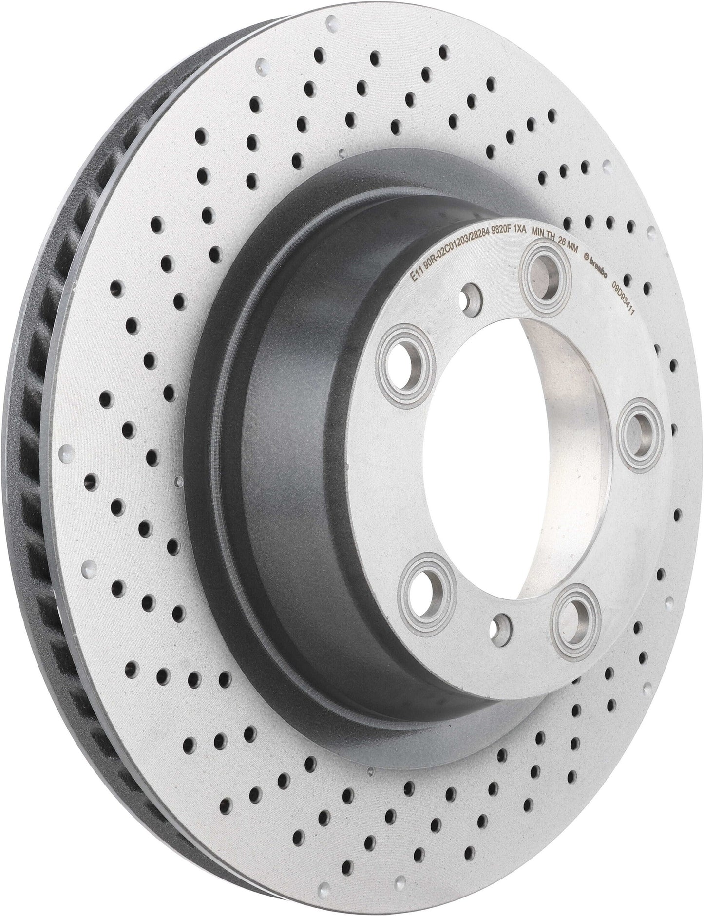 Brembo OE Brembo 12-16 Porsche 911 Rear Left Premium UV Coated OE Equivalent Rotor 09.D934.11