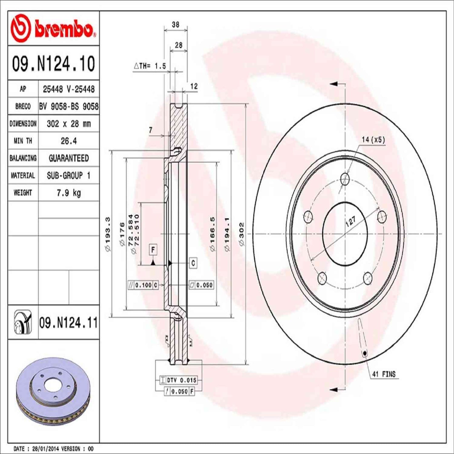 Brembo Disc Brake Rotor