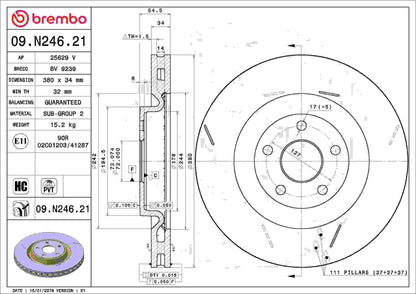 Brembo Disc Brake Rotor 09.N246.21