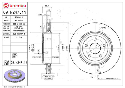 Brembo Disc Brake Rotor 09.N247.11