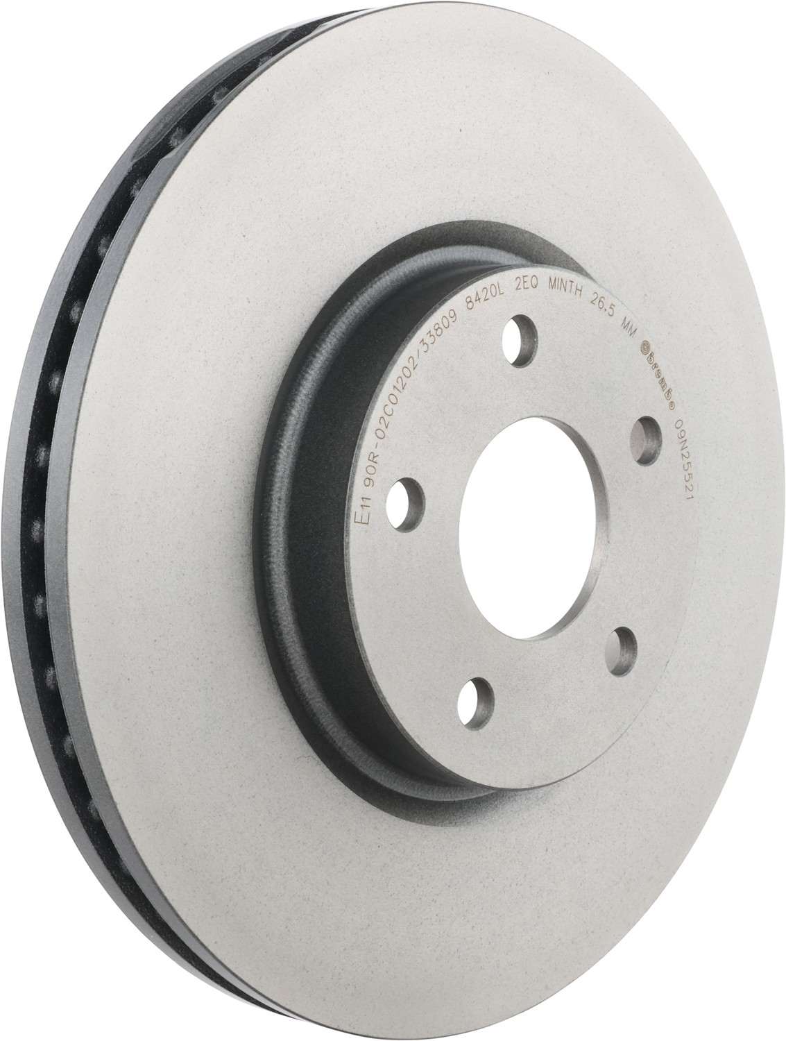 Brembo OE Brembo 13-20 Ford Fusion/13-16 Lincoln MKZ Front Premium UV Coated OE Equivalent Rotor 09.N255.21