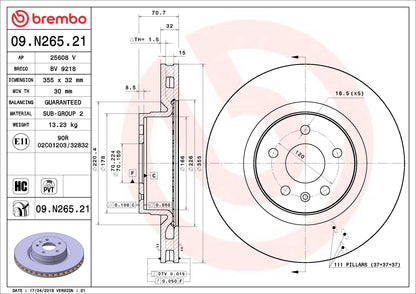 Brembo Disc Brake Rotor 09.N265.21