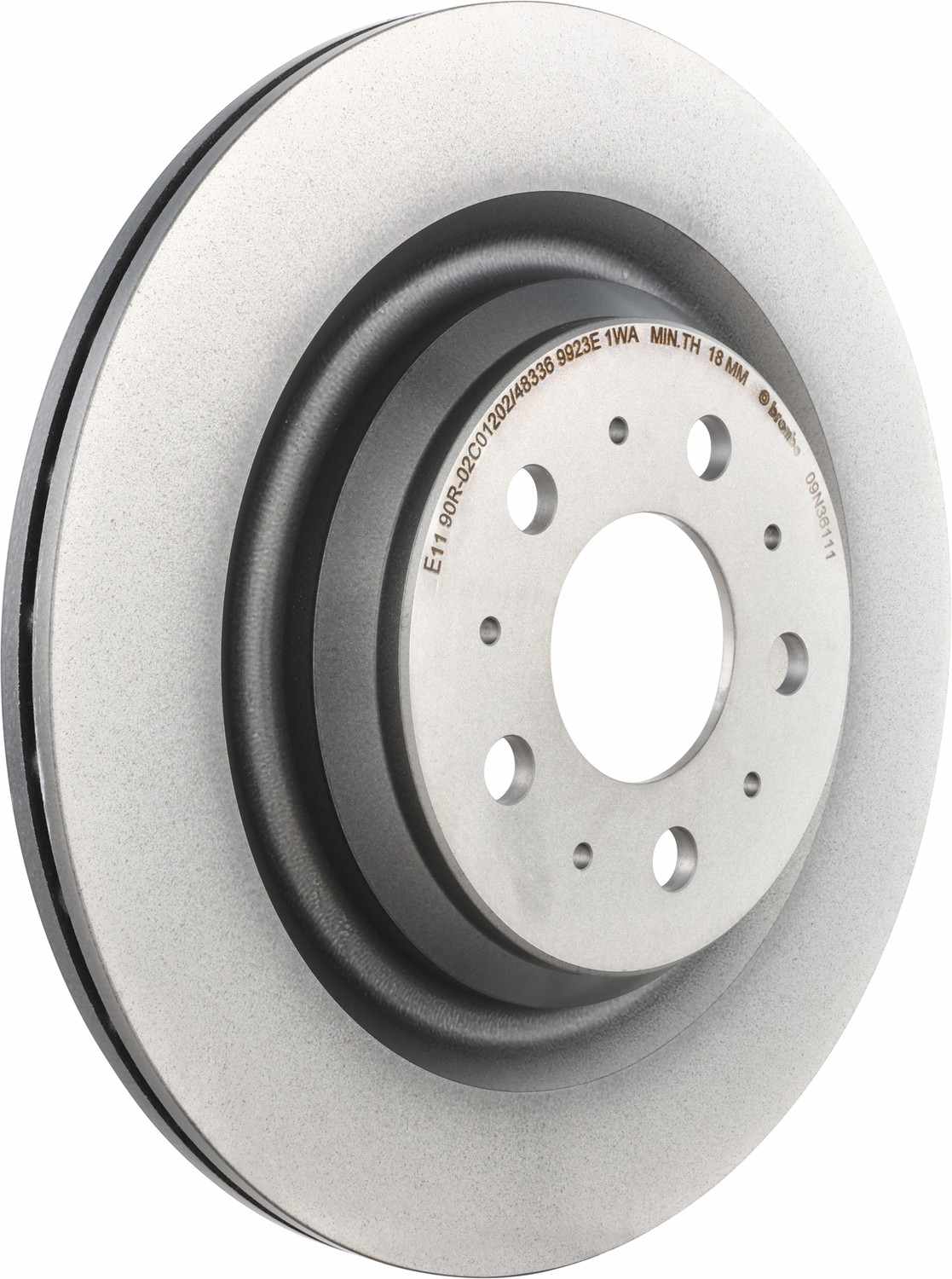 Brembo OE Brembo 17-21 Tesla 3 Rear Premium UV Coated OE Equivalent Rotor 09.N361.11