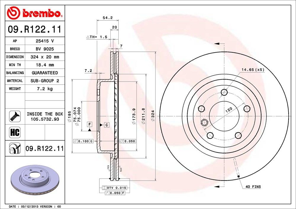 Brembo 09R12211