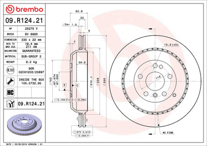 Brembo Disc Brake Rotor 09.R124.21