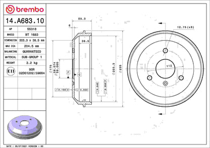 Brembo Brake Drum