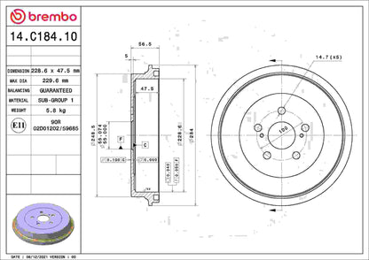 Brembo Brake Drum