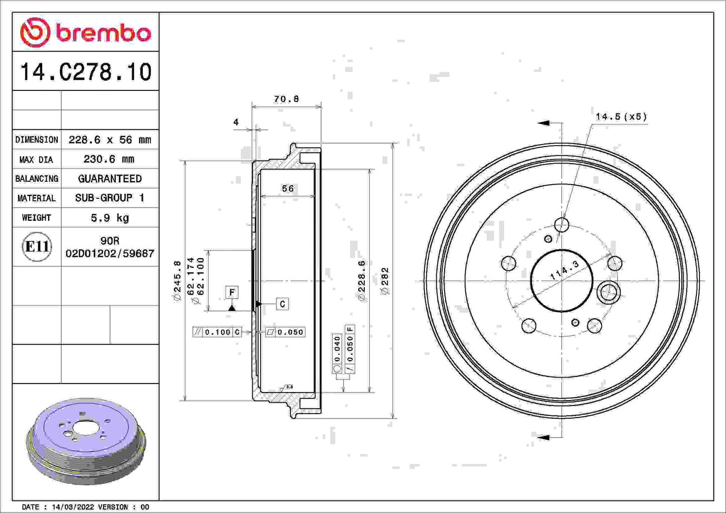 Brembo Brake Drum