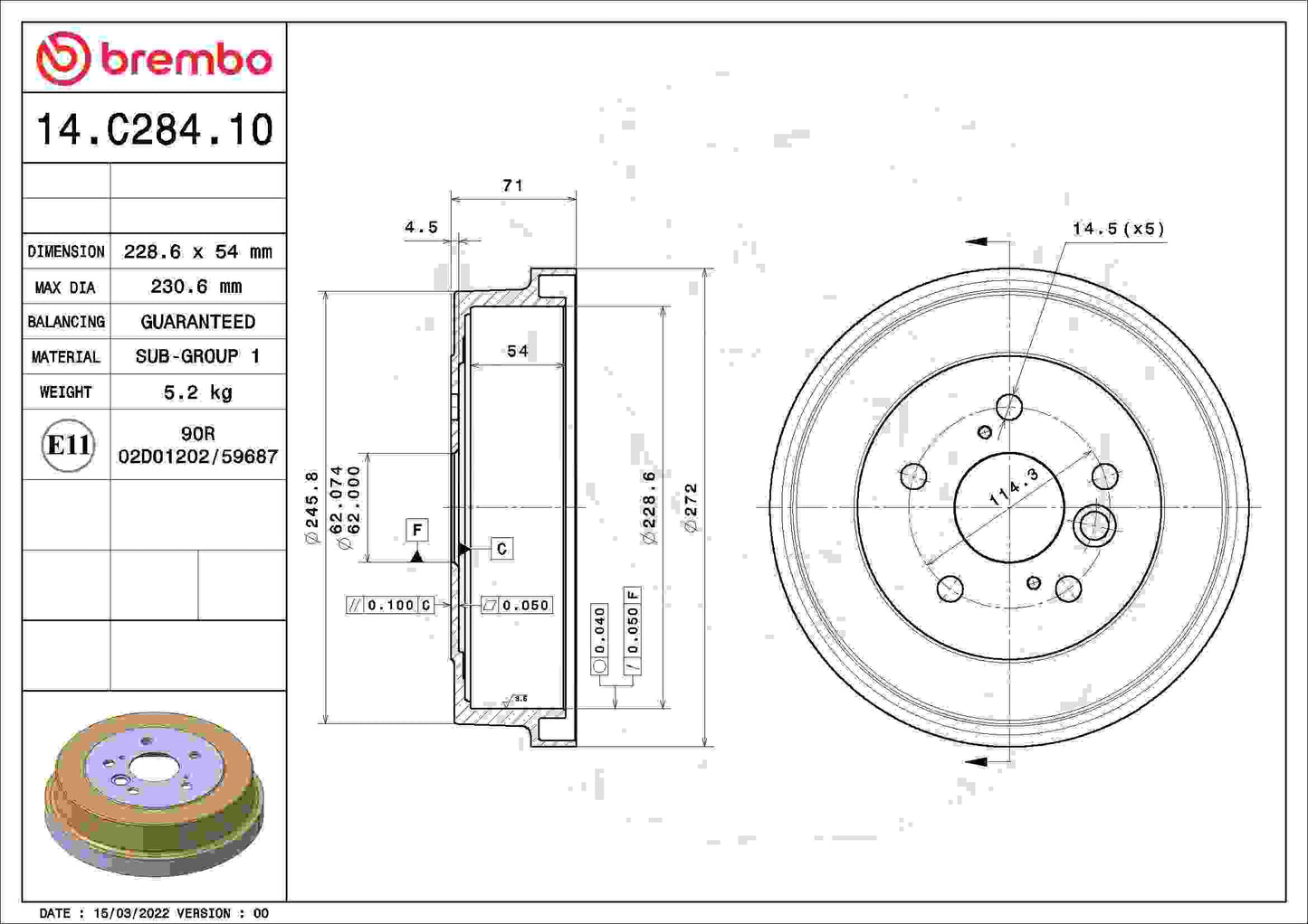 Brembo 14C28410