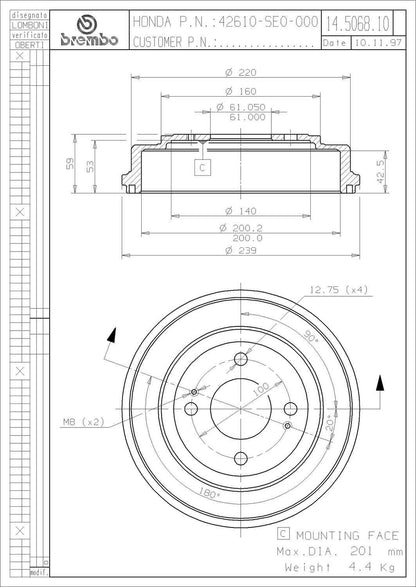 Brembo Brake Drum