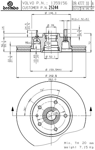 Brembo 25244