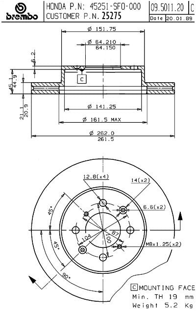Brembo Disc Brake Rotor