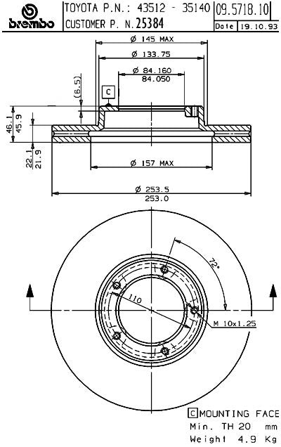 Brembo 25384
