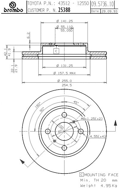 Brembo Disc Brake Rotor