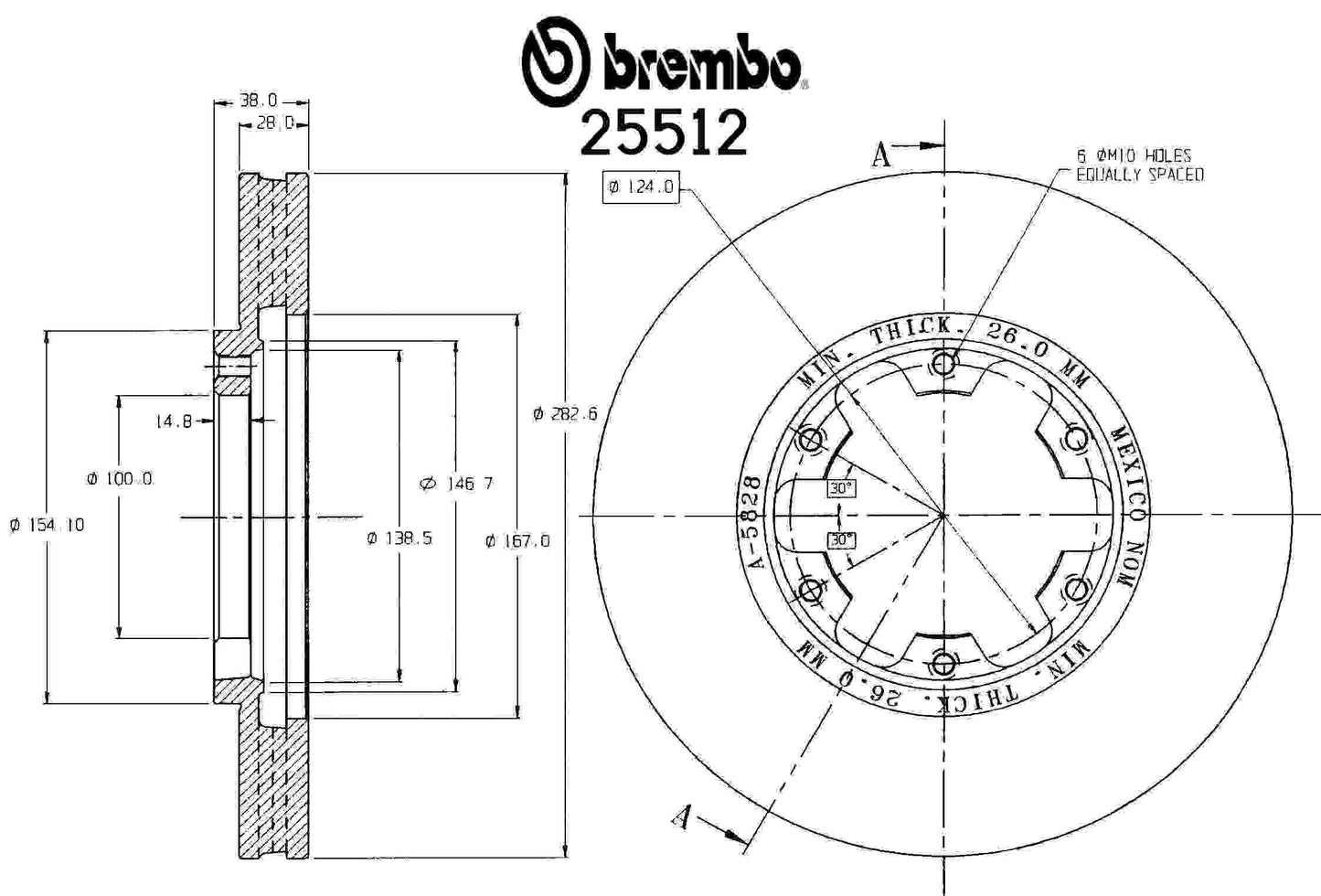 Brembo Disc Brake Rotor