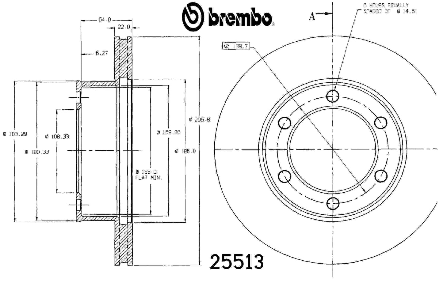 Brembo Disc Brake Rotor