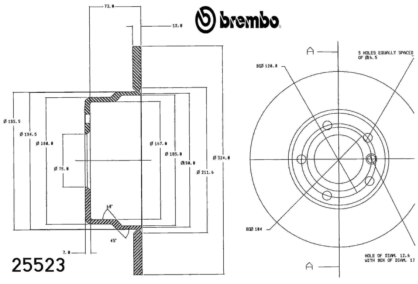 Brembo Disc Brake Rotor