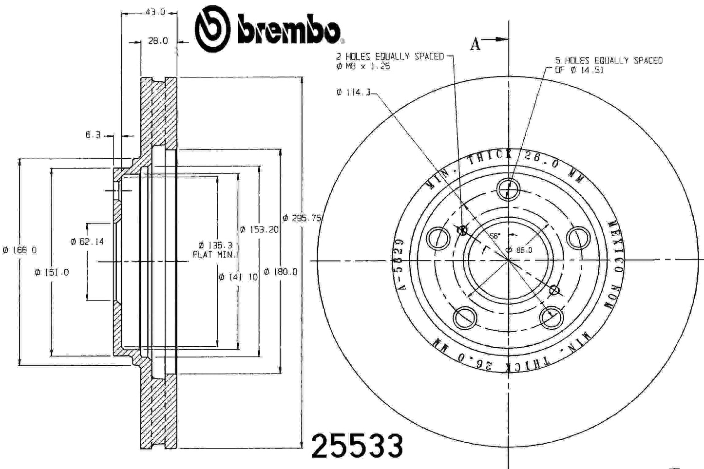 Brembo Disc Brake Rotor