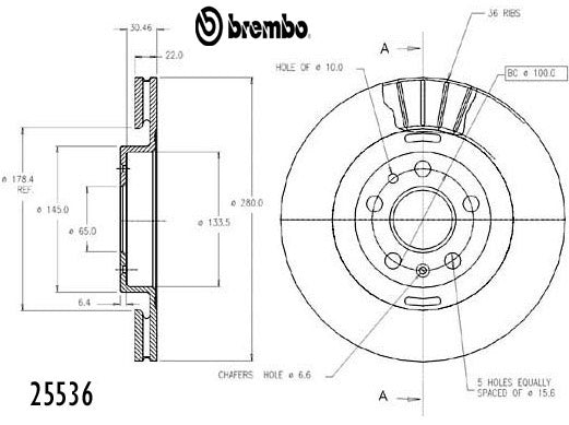 Brembo Disc Brake Rotor