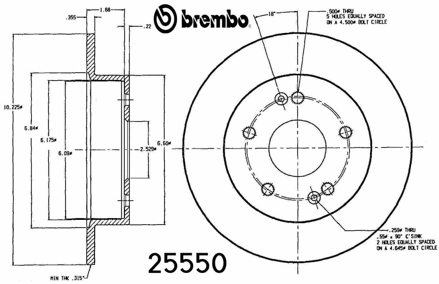 Brembo Disc Brake Rotor