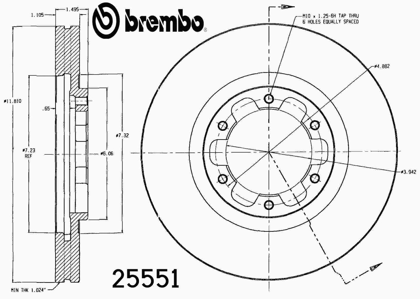 Brembo Disc Brake Rotor