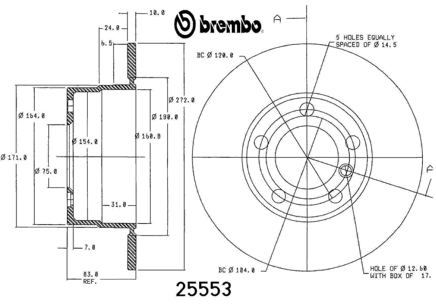 Brembo Disc Brake Rotor